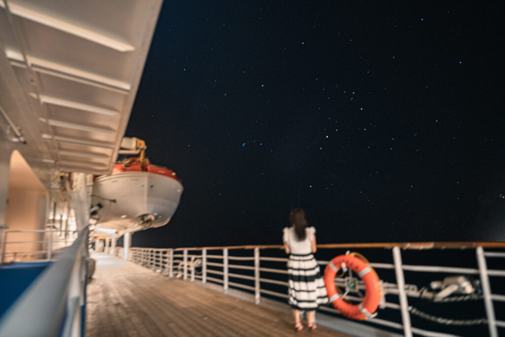 飛鳥Ⅱのデッキ